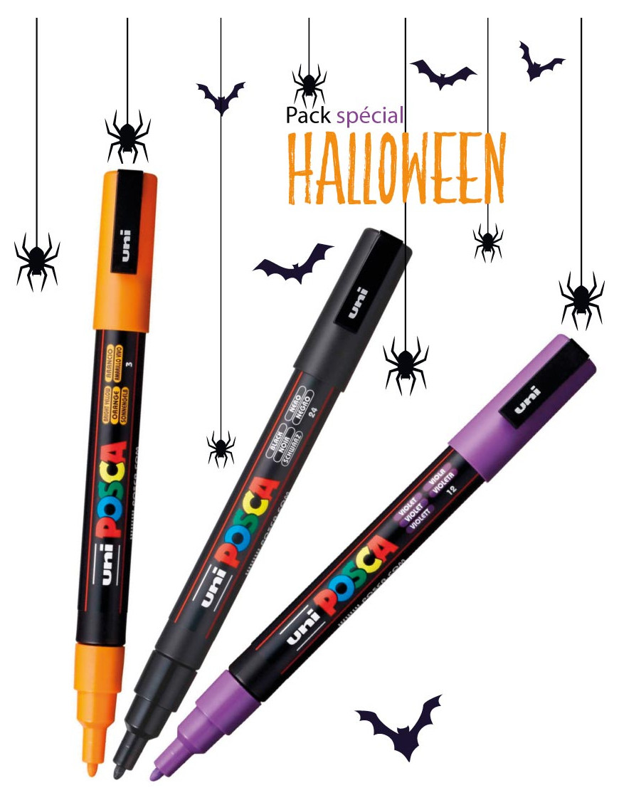 Pack Halloween 3 Posca PC-3M Pack Halloween 3 Posca PC-3M