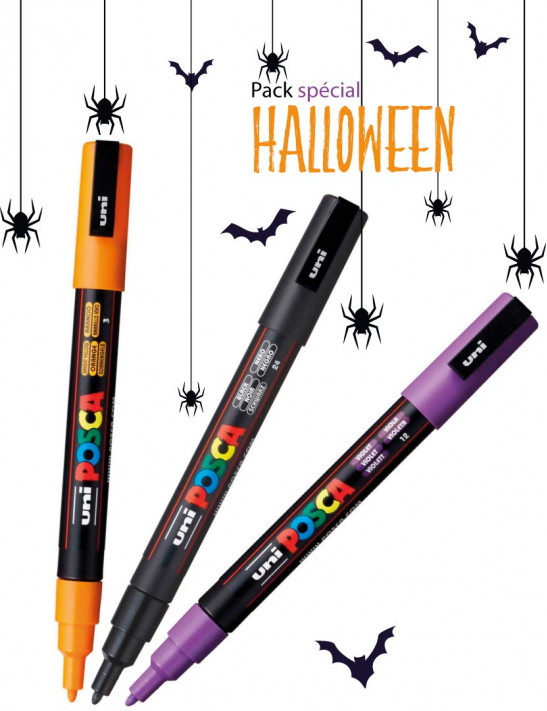 Pack Halloween 3 Posca PC-3M Pack Halloween 3 Posca PC-3M