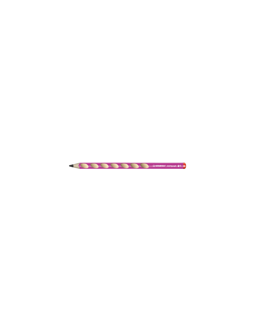 STABILO EASYgraph – Crayon graphite ergonomique HB pour gaucher – Rose