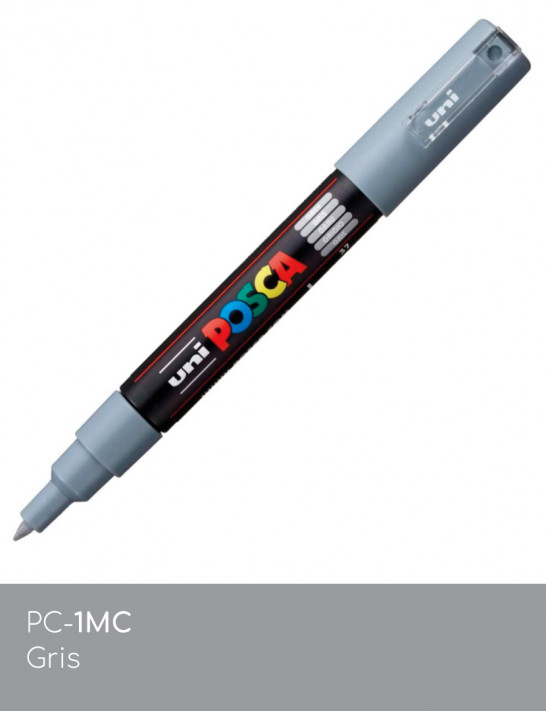 Marqueur peinture POSCA gris tout support