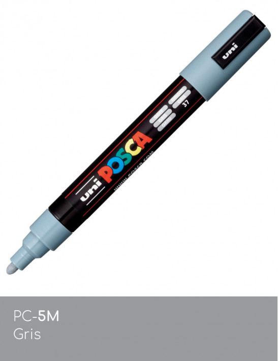 Marqueur peinture POSCA gris tout support