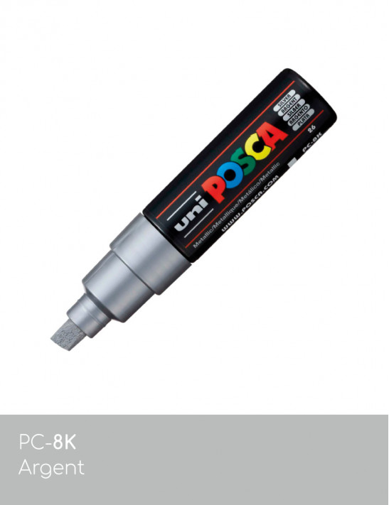 Marqueur peinture POSCA gris tout support
