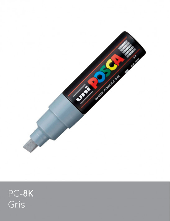 Marqueur peinture POSCA gris tout support