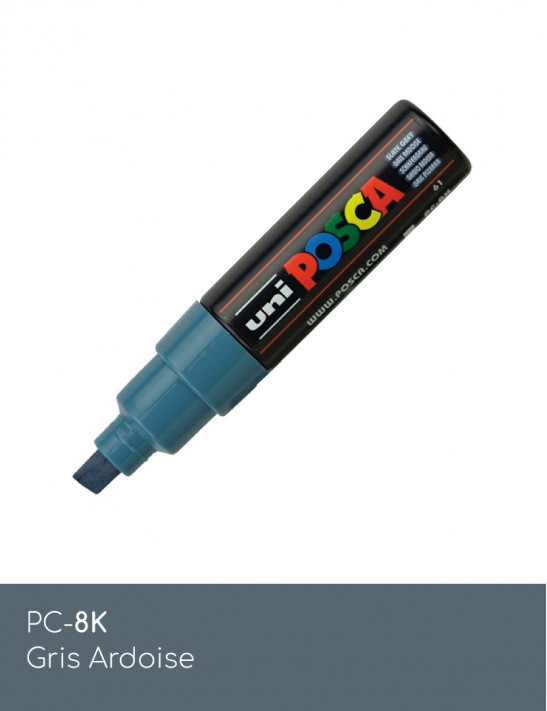 Marqueur peinture POSCA gris tout support