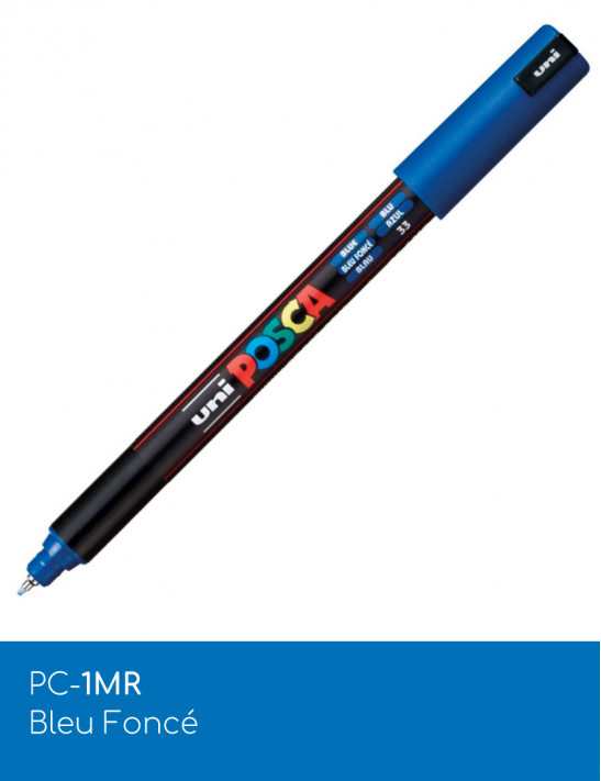Marqueur peinture POSCA Bleus toutes surfaces