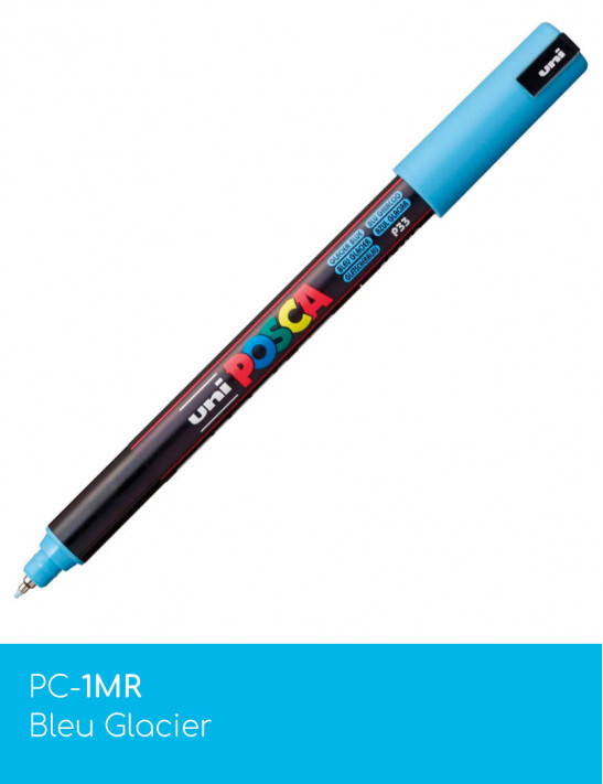 Marqueur peinture POSCA Bleus toutes surfaces