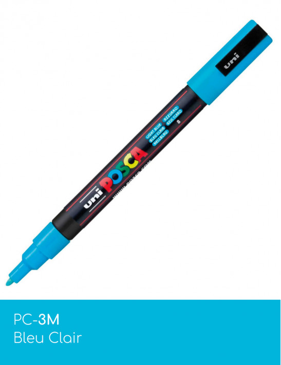 Marqueur peinture POSCA Bleus toutes surfaces