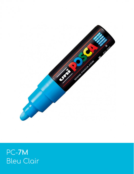 Marqueur peinture POSCA Bleus toutes surfaces