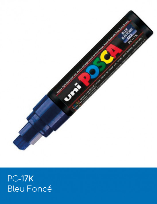 Marqueur peinture POSCA Bleus toutes surfaces