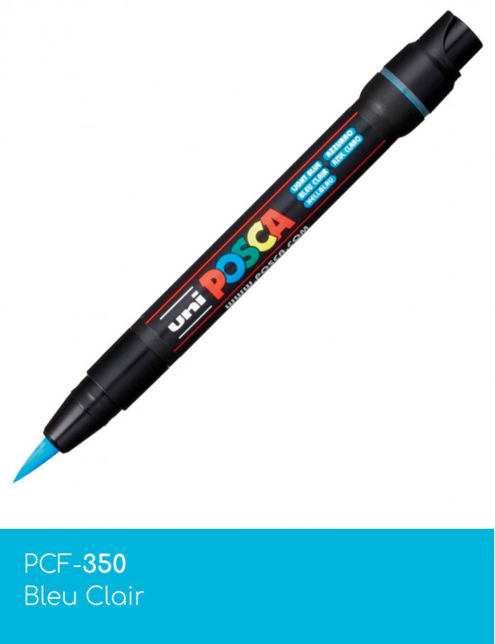 Marqueur peinture POSCA Bleus toutes surfaces