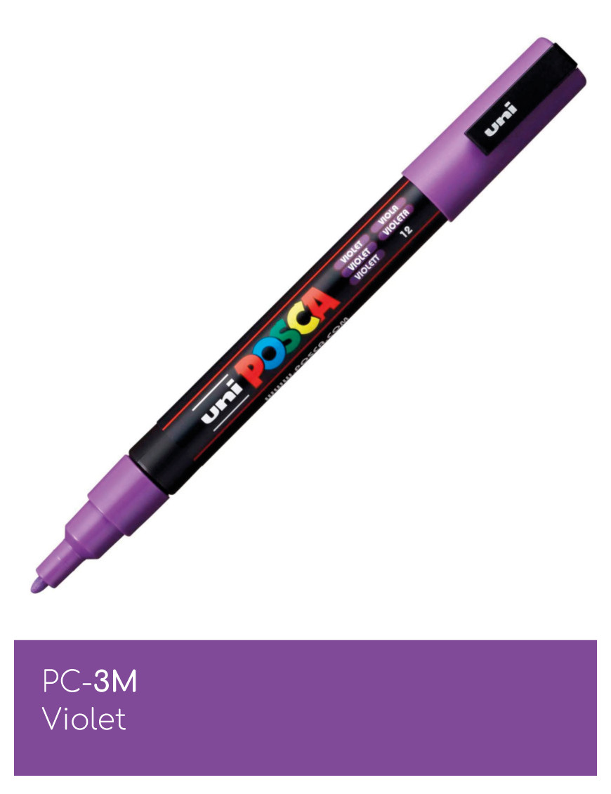Marqueur peinture POSCA Violet toutes surfaces