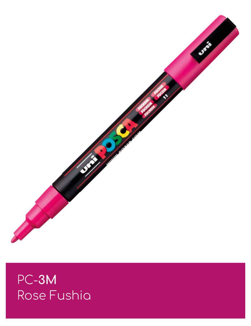 Marqueur peinture POSCA Rose toutes surfaces