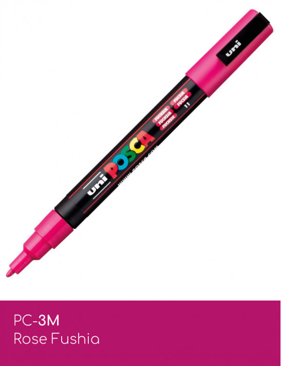 Marqueur peinture POSCA Rose toutes surfaces