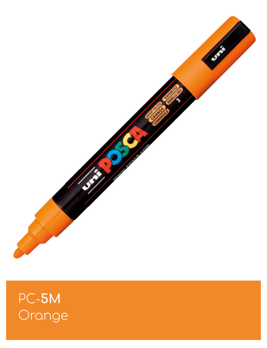 Marqueur peinture POSCA Orange toutes surfaces