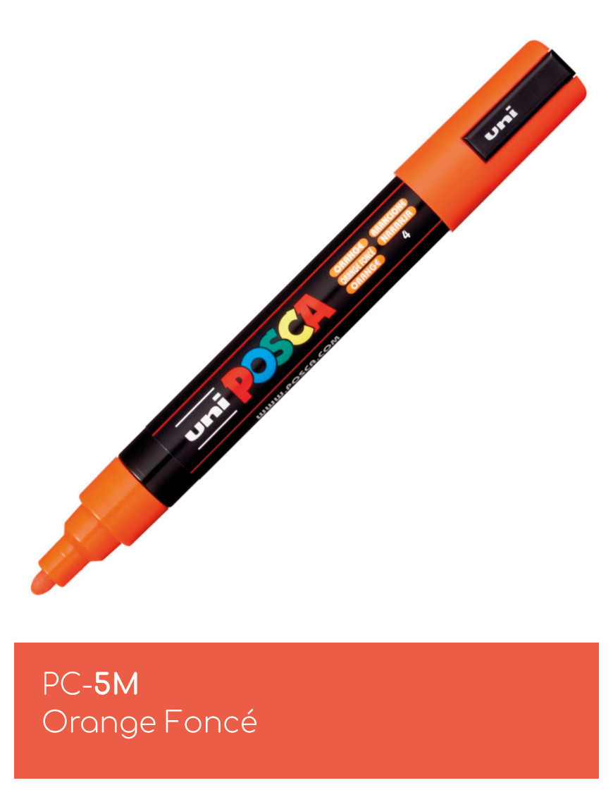 Marqueur peinture POSCA Orange toutes surfaces