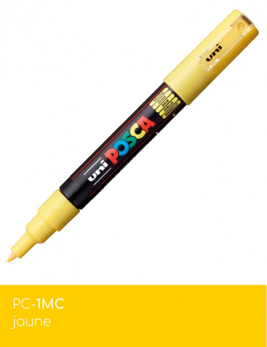 Marqueur peinture POSCA Jaune toutes surfaces
