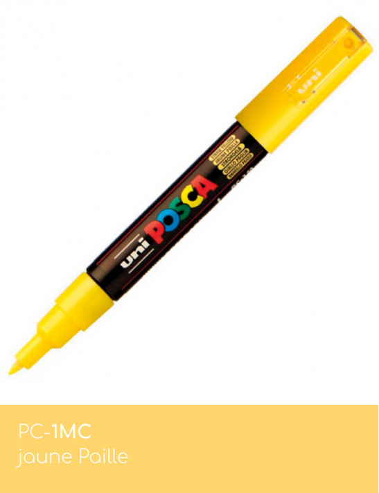 Marqueur peinture POSCA Jaune toutes surfaces