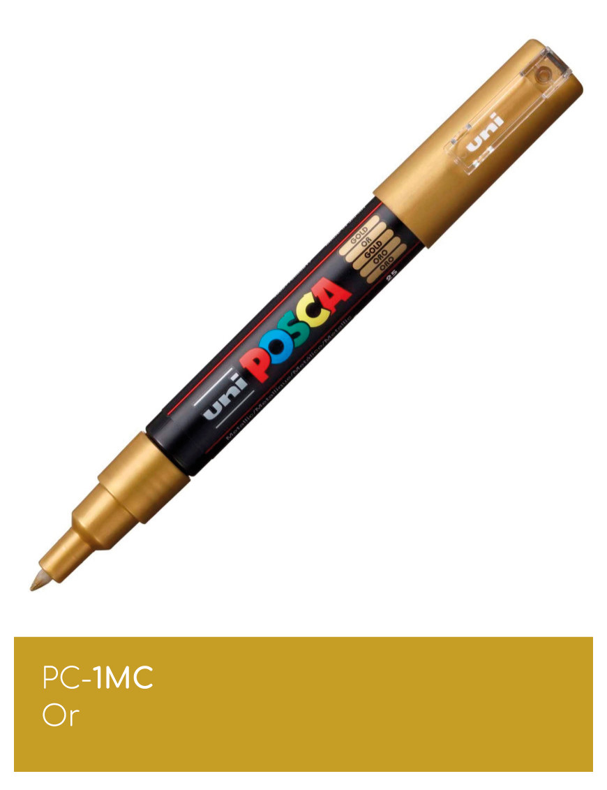 Marqueur peinture POSCA Jaune toutes surfaces