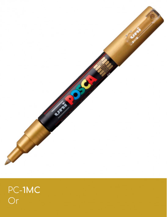 Marqueur peinture POSCA Jaune toutes surfaces