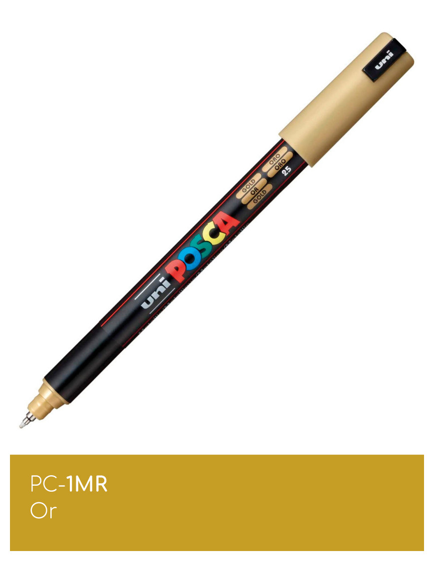 Marqueur peinture POSCA Jaune toutes surfaces