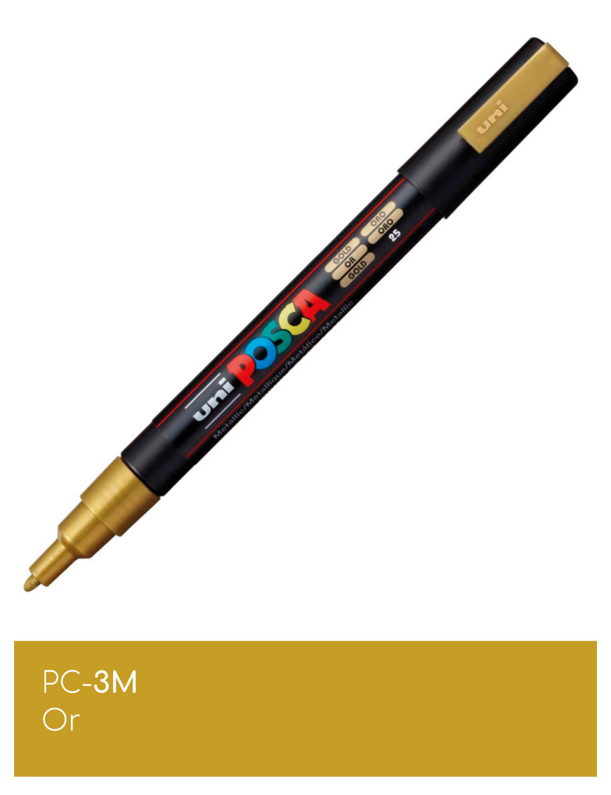 Marqueur peinture POSCA Jaune toutes surfaces