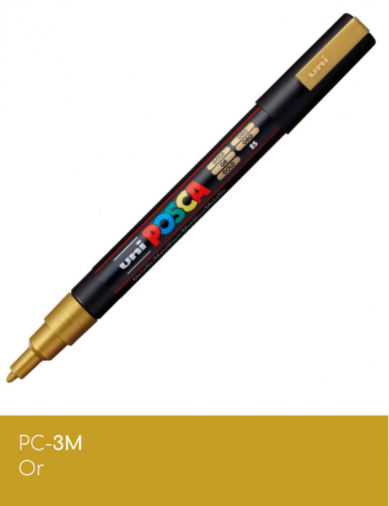 Marqueur peinture POSCA Jaune toutes surfaces