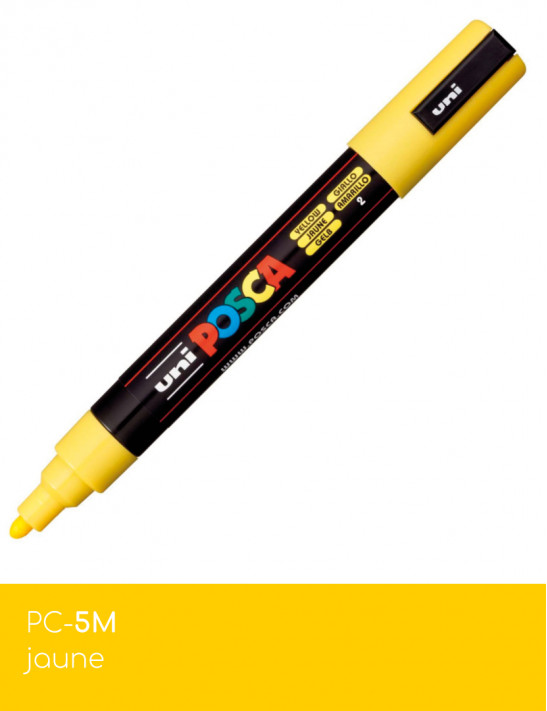 Marqueur peinture POSCA Jaune toutes surfaces
