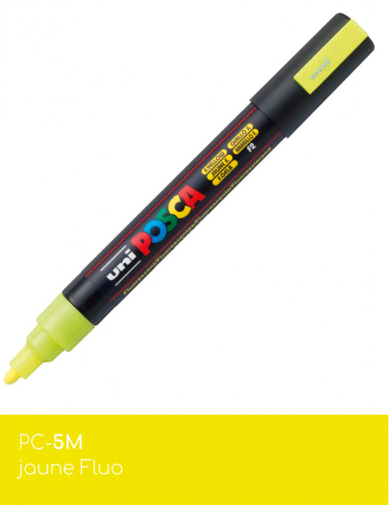 Marqueur peinture POSCA Jaune toutes surfaces