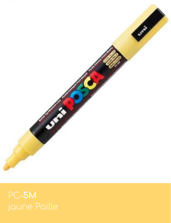 Marqueur peinture POSCA Jaune toutes surfaces