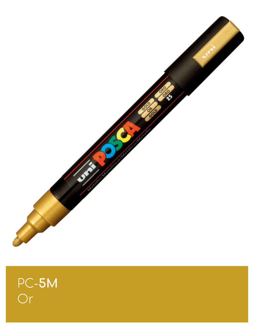 Marqueur peinture POSCA Jaune toutes surfaces