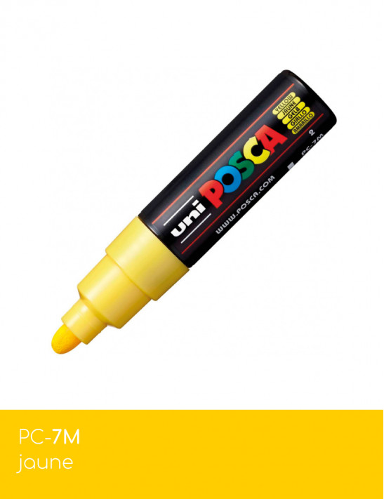 Marqueur peinture POSCA Jaune toutes surfaces