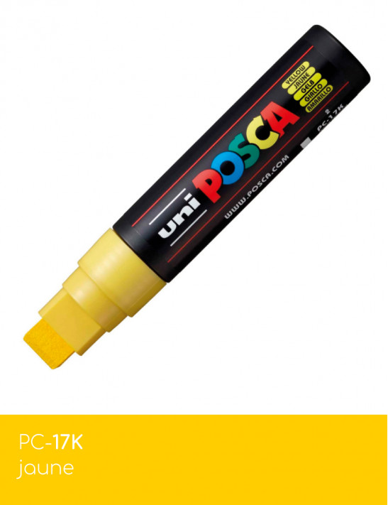 Marqueur peinture POSCA Jaune toutes surfaces