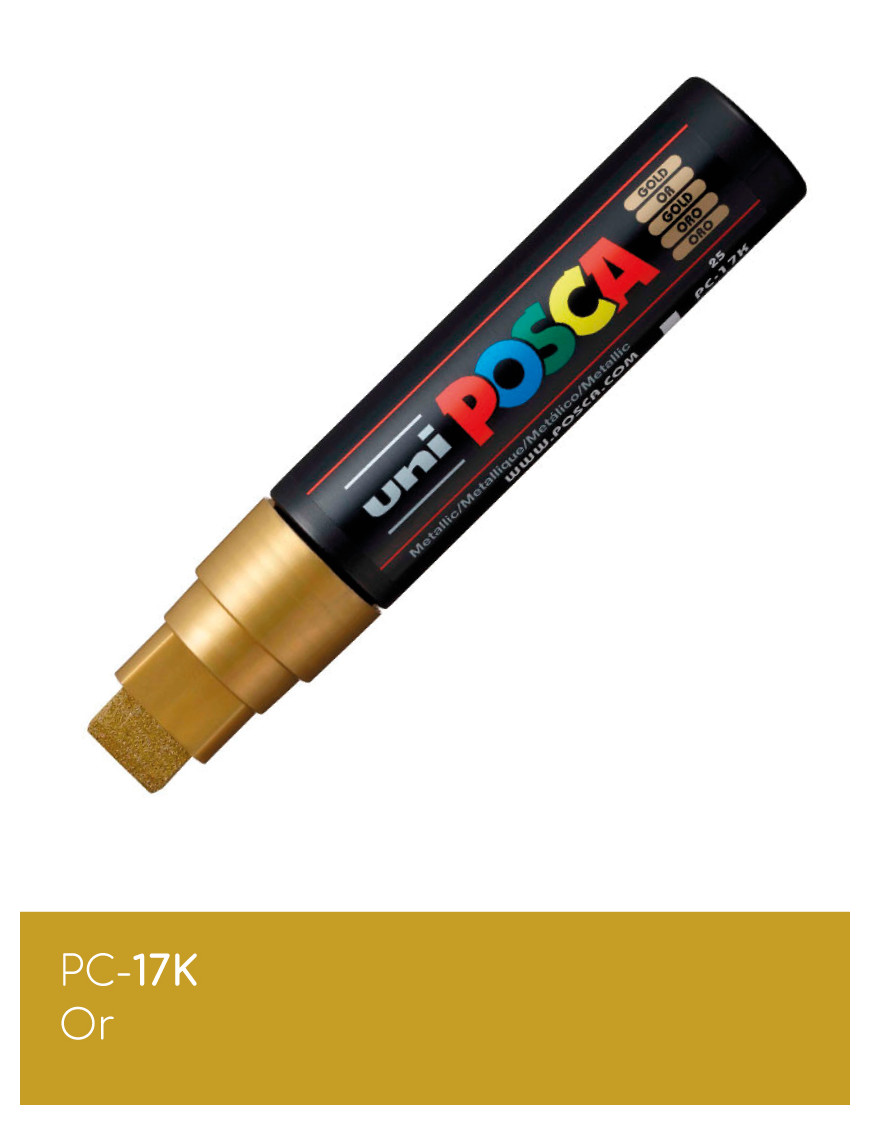 Marqueur peinture POSCA Jaune toutes surfaces