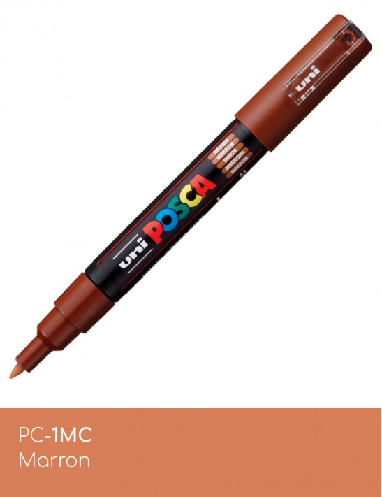 Marqueur peinture POSCA Marron toutes surfaces