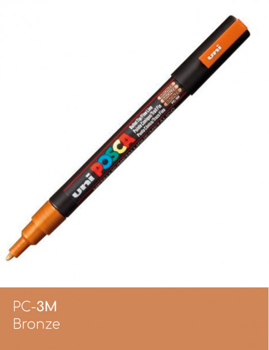 Marqueur peinture POSCA Marron toutes surfaces