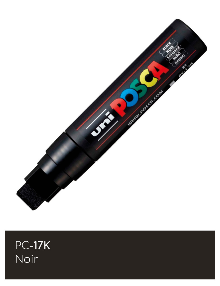 Marqueur peinture POSCA Noir toutes surfaces