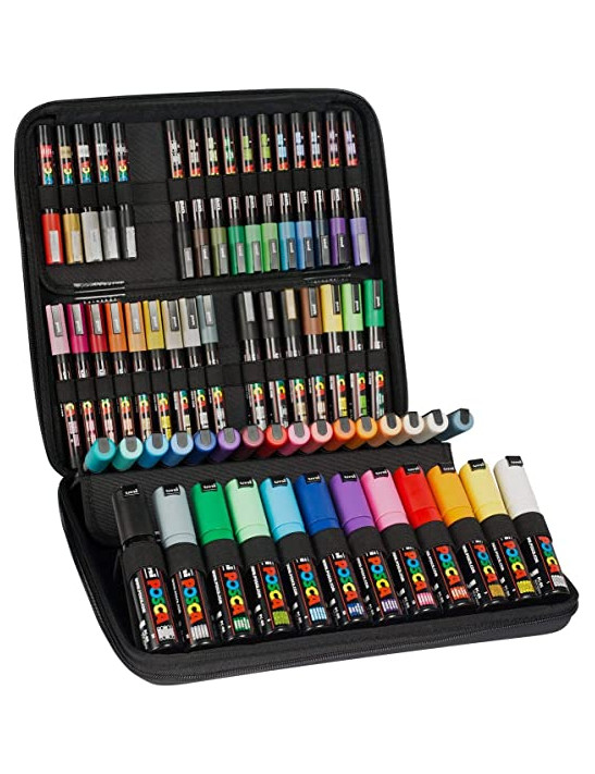 mallette XL posca ouverte pour présentation couleur mallette XL posca ouverte pour présentation couleur
