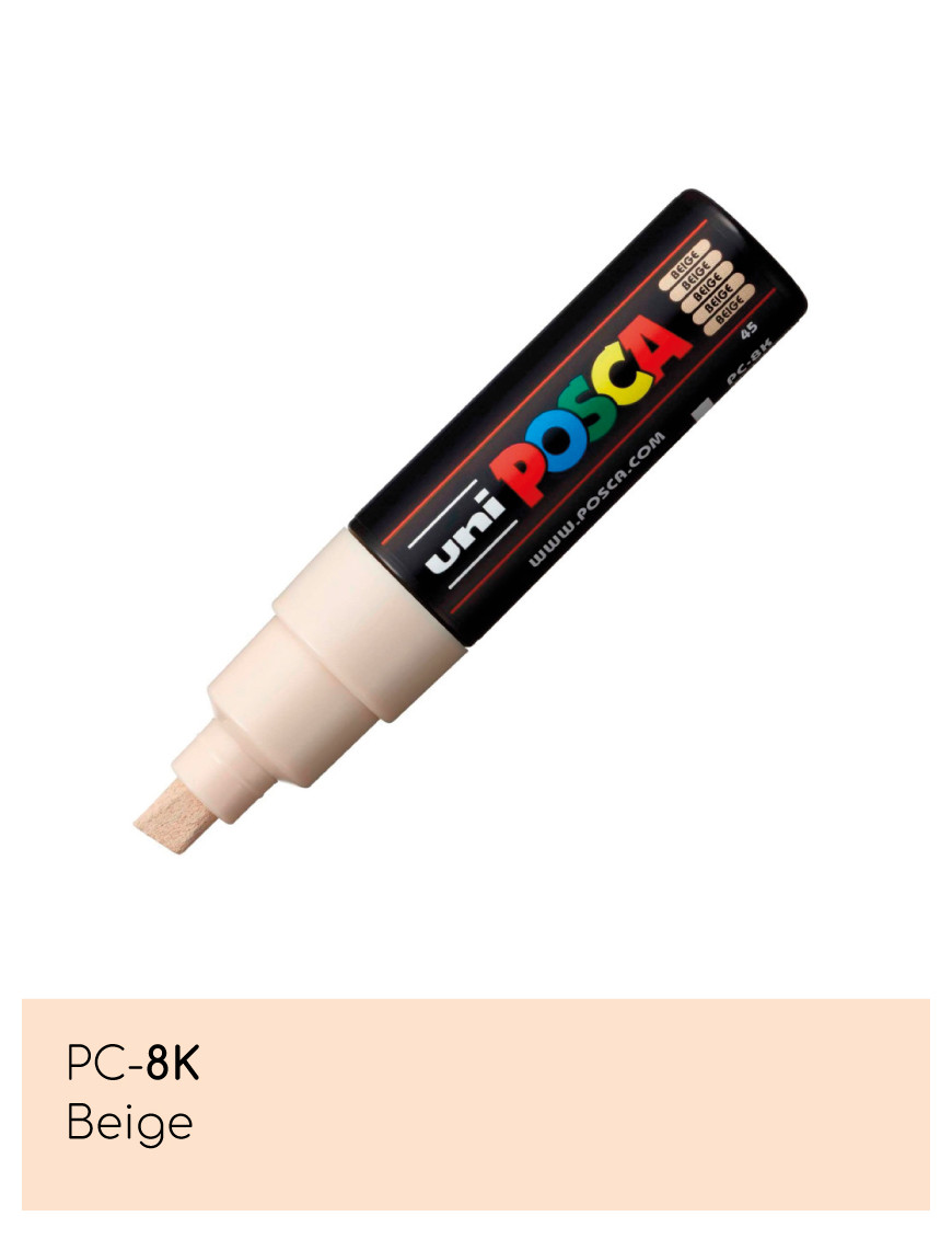 Marqueur peinture POSCA toutes surfaces - Pointe Large PC-8K