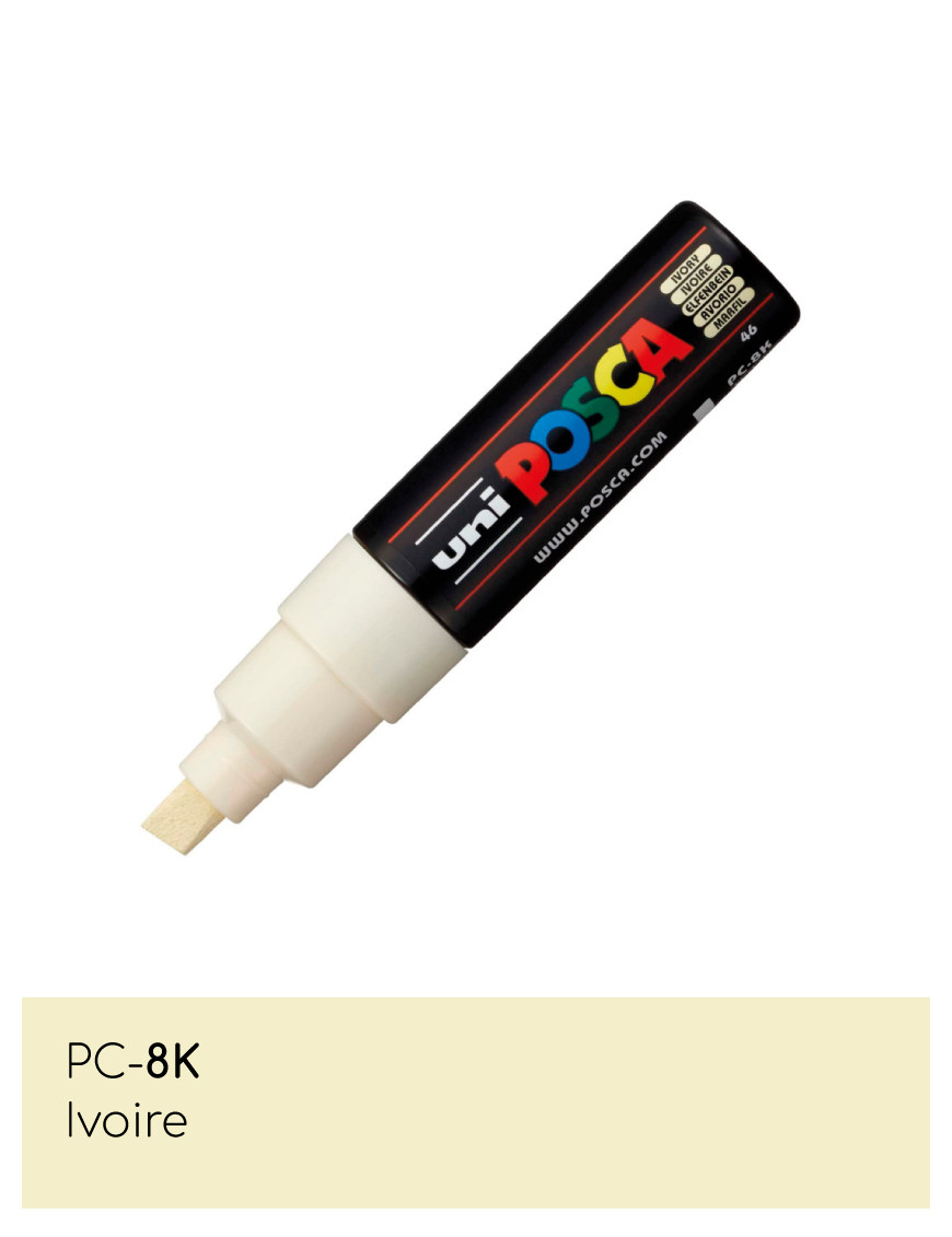 Marqueur peinture POSCA toutes surfaces - Pointe Large PC-8K