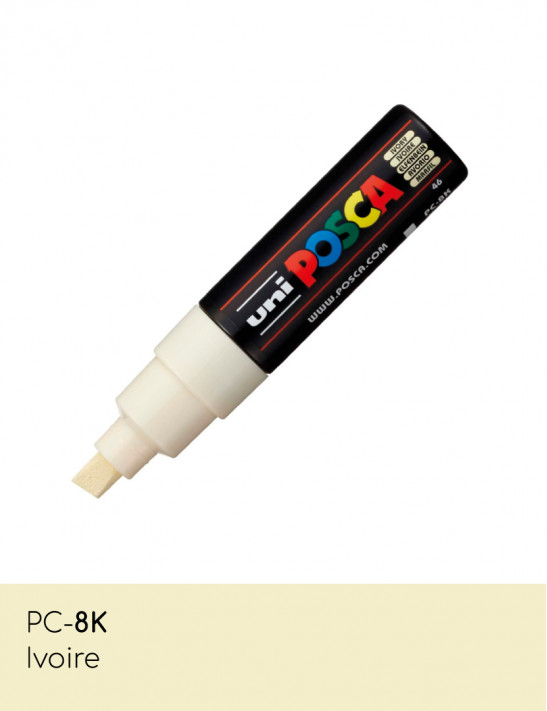 Marqueur peinture POSCA toutes surfaces - Pointe Large PC-8K