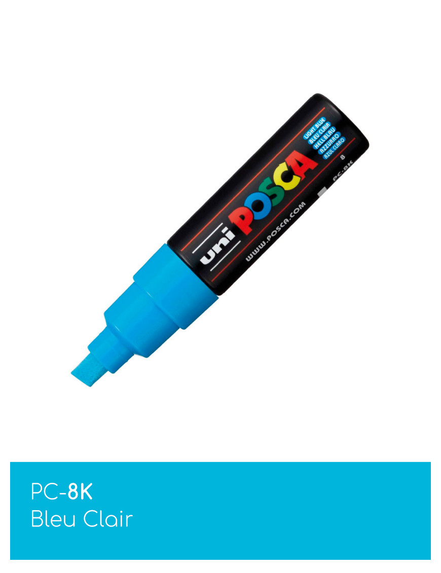 Marqueur peinture POSCA toutes surfaces - Pointe Large PC-8K