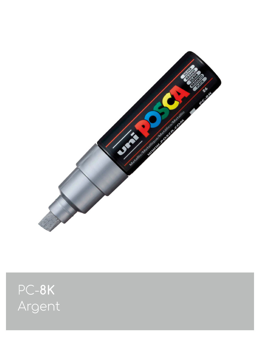 Marqueur peinture POSCA toutes surfaces - Pointe Large PC-8K