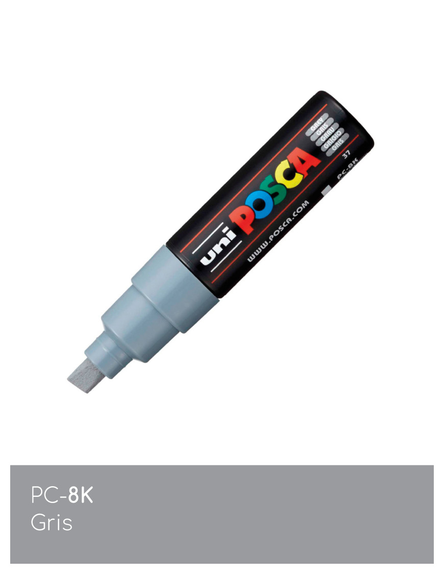 Marqueur peinture POSCA toutes surfaces - Pointe Large PC-8K