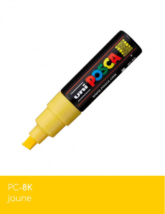 Marqueur peinture POSCA toutes surfaces - Pointe Large PC-8K