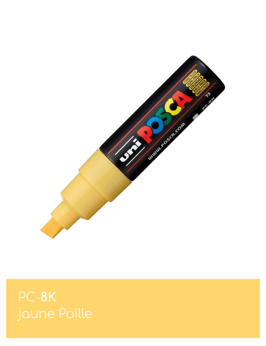 Marqueur peinture POSCA toutes surfaces - Pointe Large PC-8K