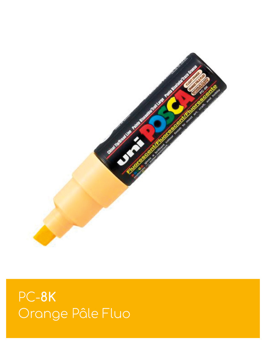 Marqueur peinture POSCA toutes surfaces - Pointe Large PC-8K