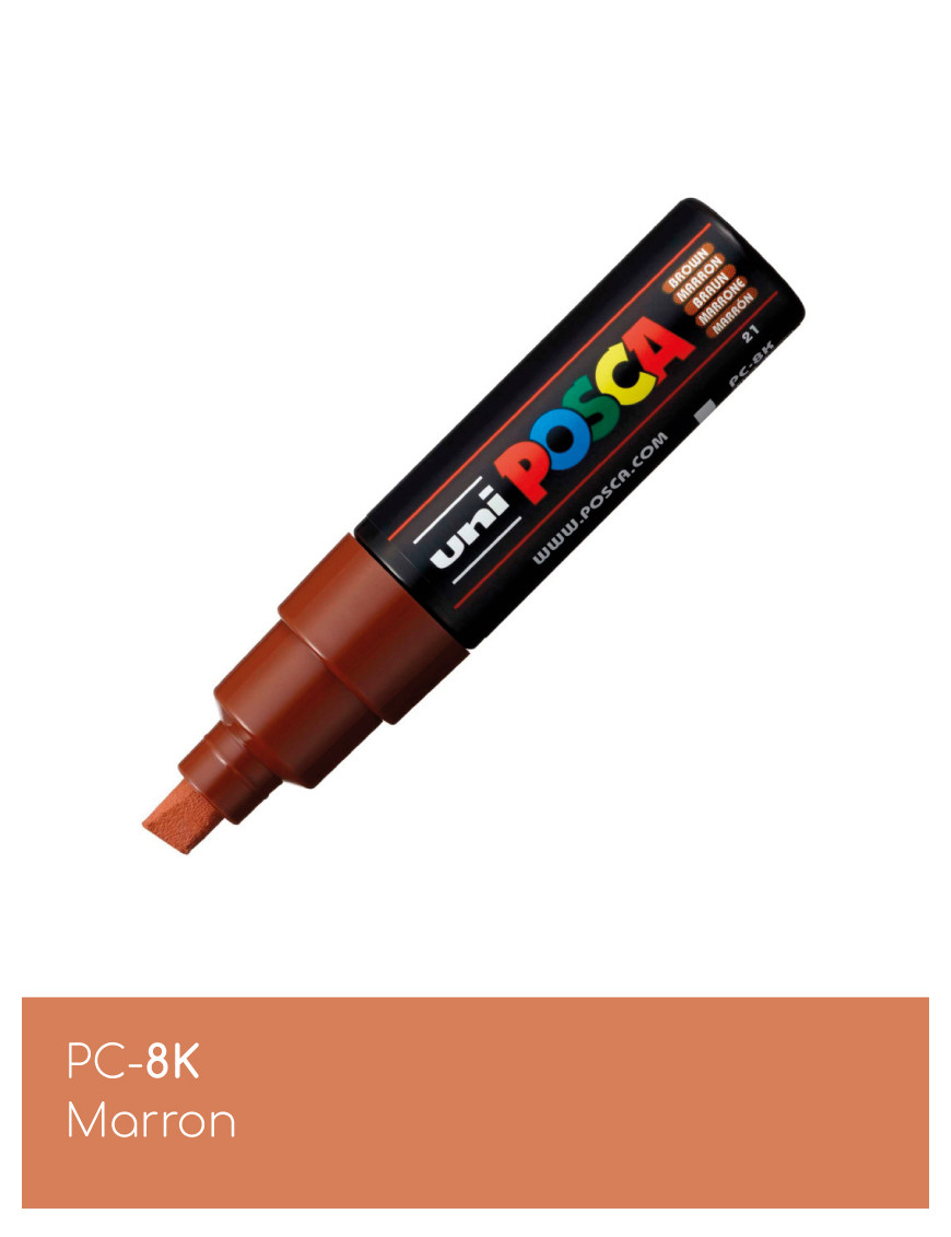 Marqueur peinture POSCA toutes surfaces - Pointe Large PC-8K