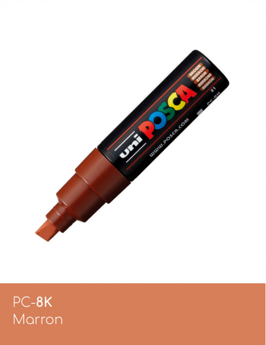 Marqueur peinture POSCA toutes surfaces - Pointe Large PC-8K