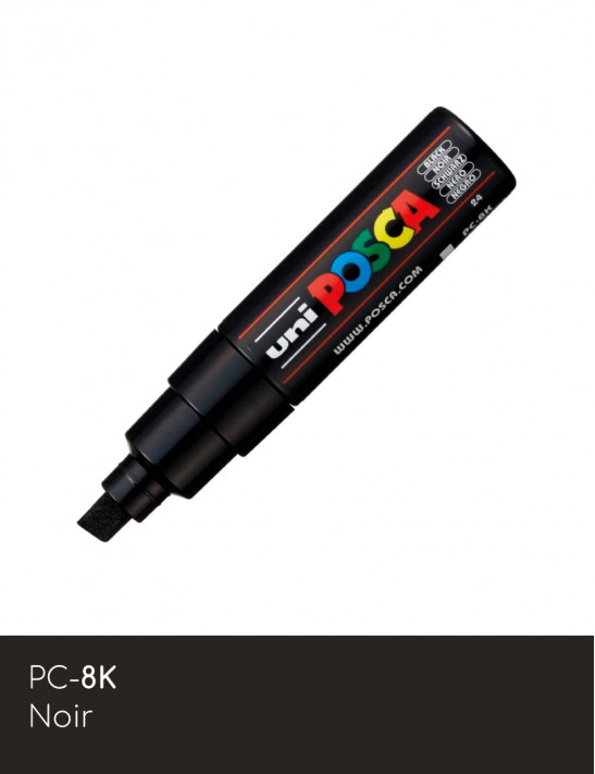 Marqueur peinture POSCA toutes surfaces - Pointe Large PC-8K