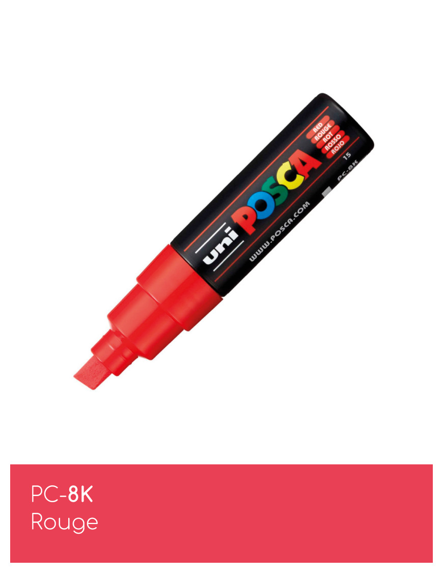 Marqueur peinture POSCA toutes surfaces - Pointe Large PC-8K
